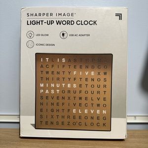 Sharper Image Light Up Word Clock